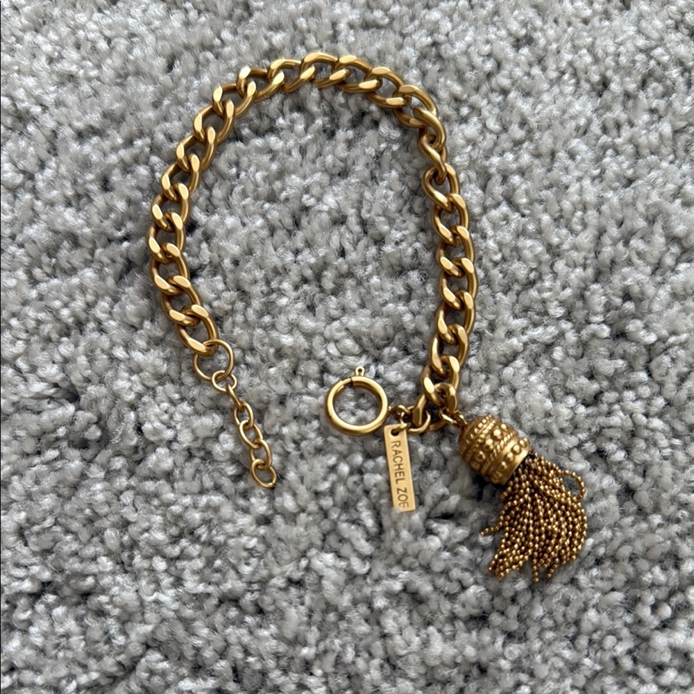 Rachel Zoe Gold Curb Chain Bracelet - Picture 3 of 3